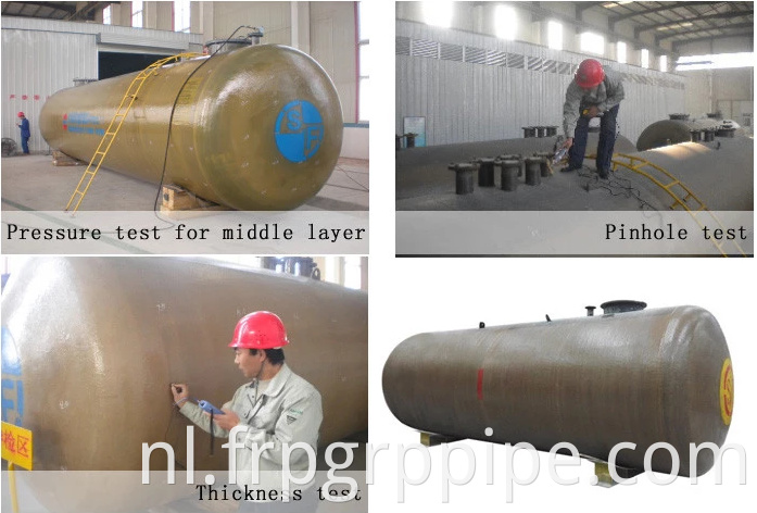 Industrieel glas staal SF olieopslagtank dieseltank